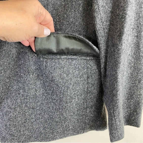 Vintage Panther Women’s Gray Pure Wool USA Union Made Blazer Suit Jacket Sz 9/10 - Picture 6 of 15